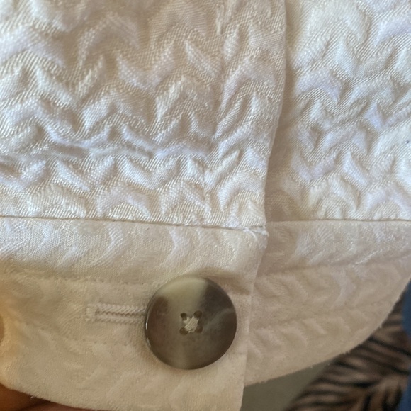 Pre-OWNED BANANA REPUBLIC WHITE SINGLE BREASTED JACKET - Picture 12 of 15